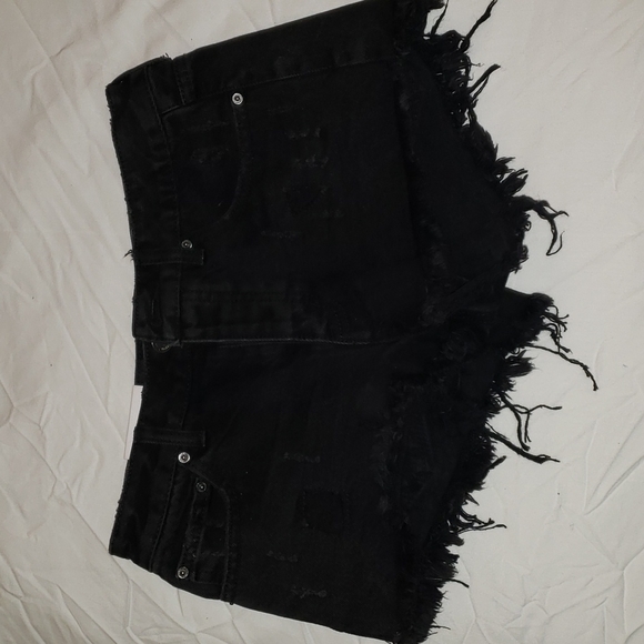 Forever 21 Pants - Forever 21 black denim shorts